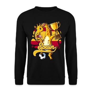 Spanien Fußball - Unisex Pullover - Schwarz - Vorne - Alina (178cm) & Michal (187cm)