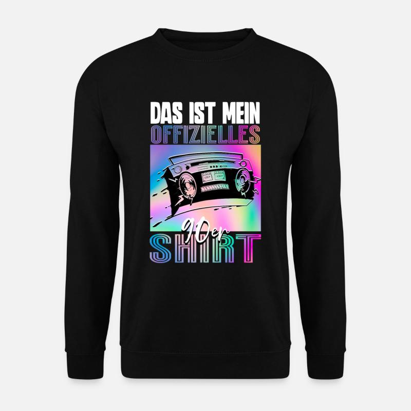 90er Jahre - Unisex Pullover - Schwarz
