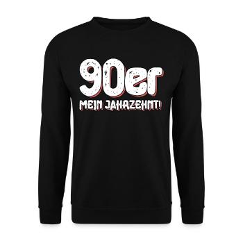 nineties - Unisex Sweatshirt - black - Front - Alina (178cm) & Michal (187cm)
