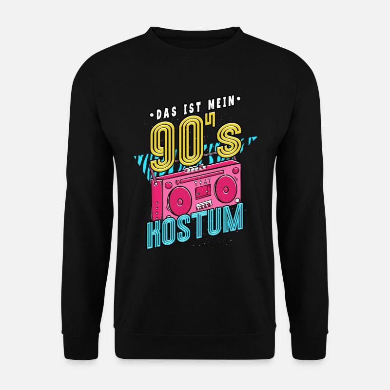 Das Ist Mein 90er Kostüm 90er Jahre - Unisex Pullover - Schwarz