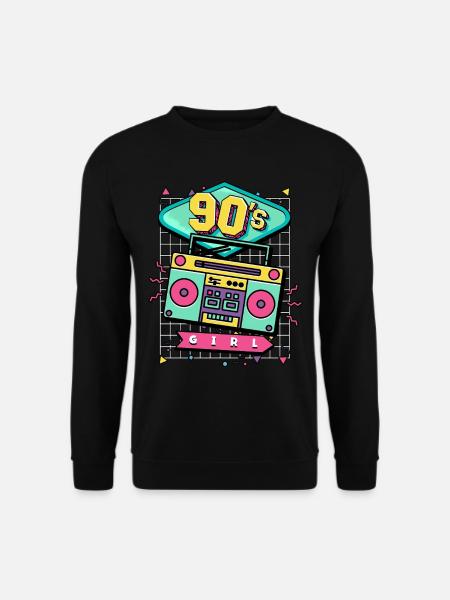 90s 90s Girl - Unisex Sweatshirt - black