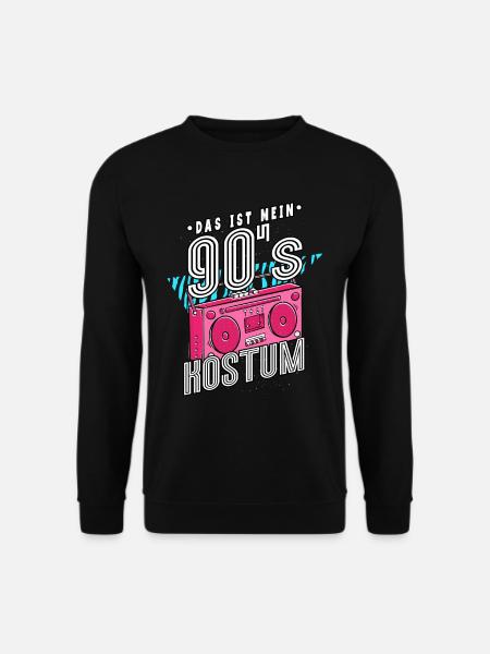 Das Ist Mein 90er Kostüm 90er Jahre - Unisex Pullover - Schwarz