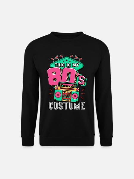 80er Jahre Das Ist Mein 80er Kostüm - Unisex Pullover - Schwarz