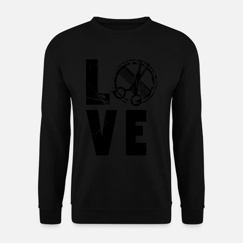 Coiffeur d’amour - Sweat-shirt Unisexe - noir