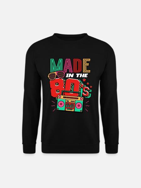 80er Jahre Made In The 80s - Unisex Pullover - Schwarz