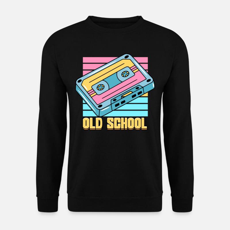 Cassetta anni '90 Old School anni '90 - Felpa unisex - nero