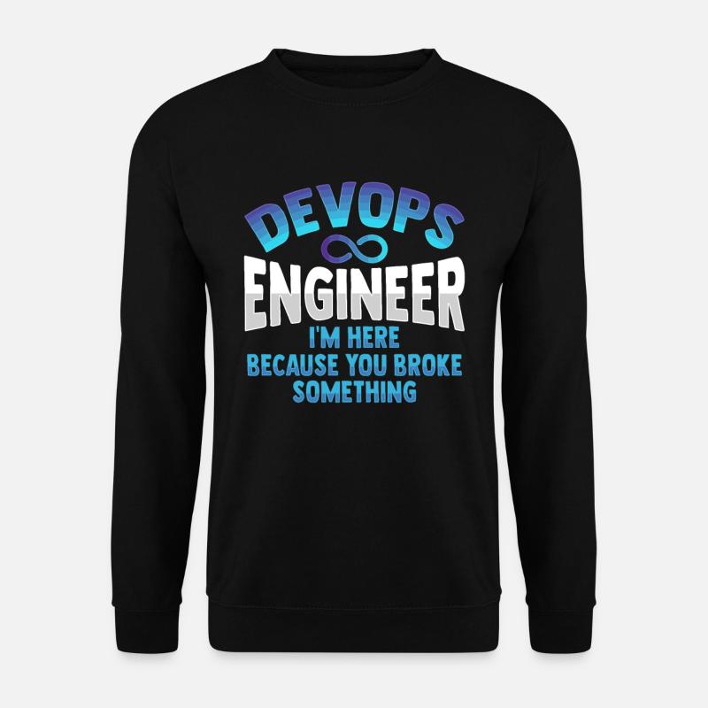 Sys-Admin Entwickler Devops-Ingenieur - Unisex Pullover - Schwarz