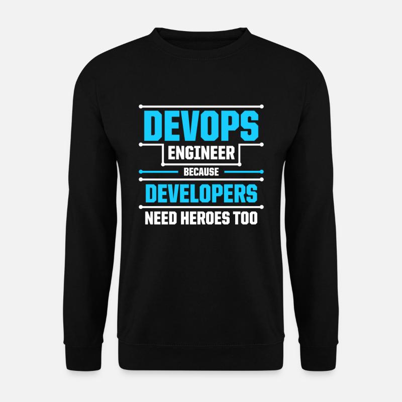 Sys-Admin Entwickler Devops-Ingenieur - Unisex Pullover - Schwarz
