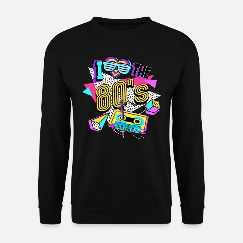 80er Jahre I Love The 80s - Unisex Pullover - Schwarz