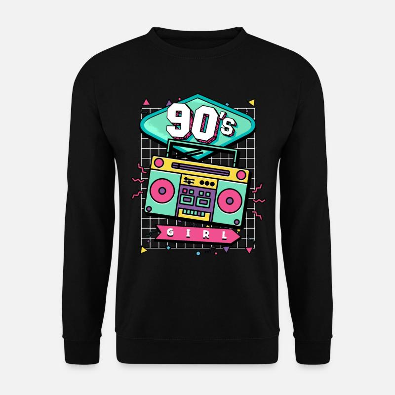 90s 90s Girl - Unisex Sweatshirt - black
