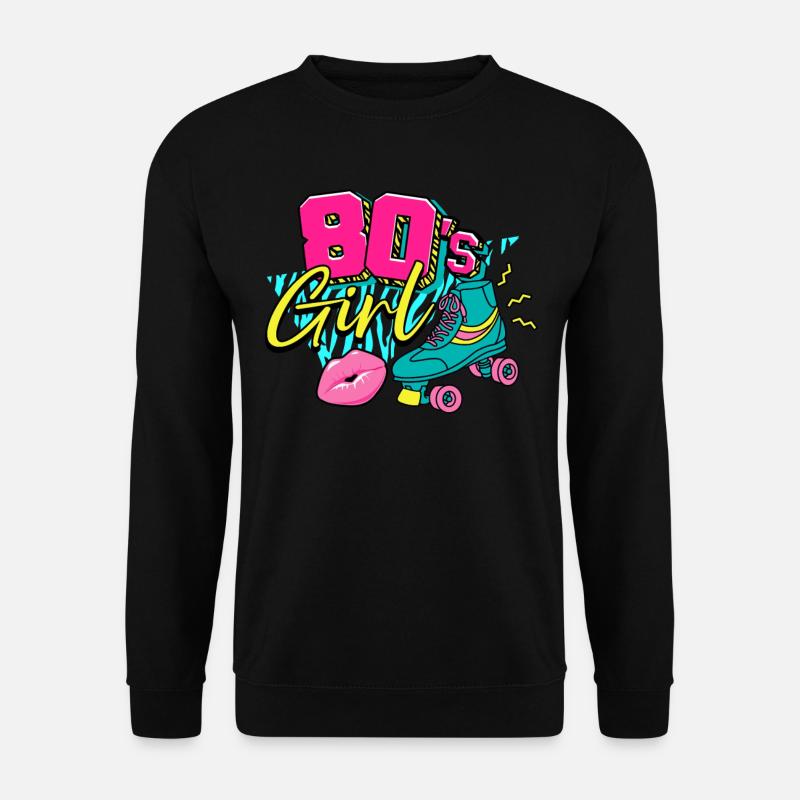 80er Jahre 80s Girl - Unisex Pullover - Schwarz