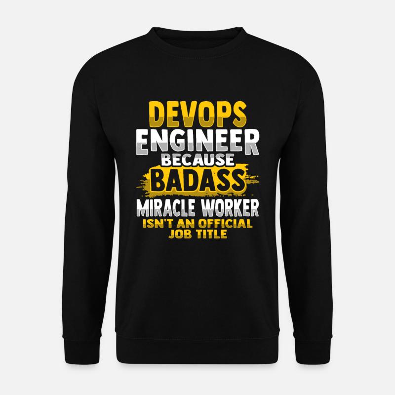 Développeur Devops Sys-Admin - Sweat-shirt Unisexe - noir