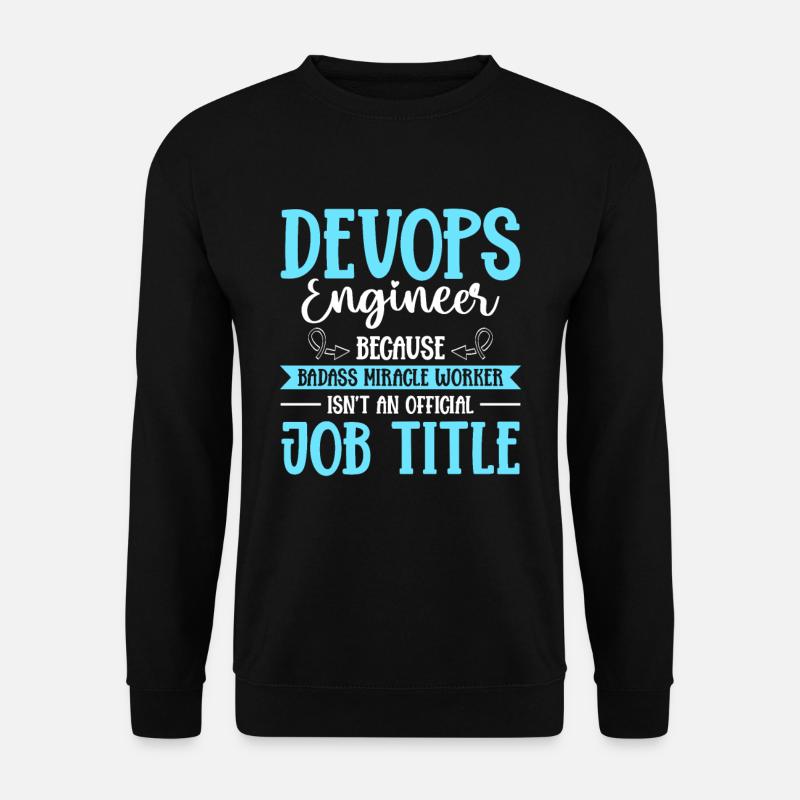 Développeur Devops Sys-Admin - Sweat-shirt Unisexe - noir