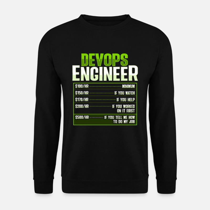 Devops Sys-Admin Developer - Unisex Sweatshirt - black