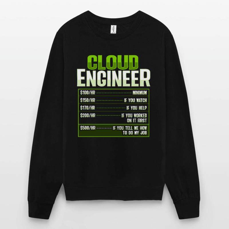 Sys Admin and Developer Cloud Devops Engineer Unisex Sweatshirt