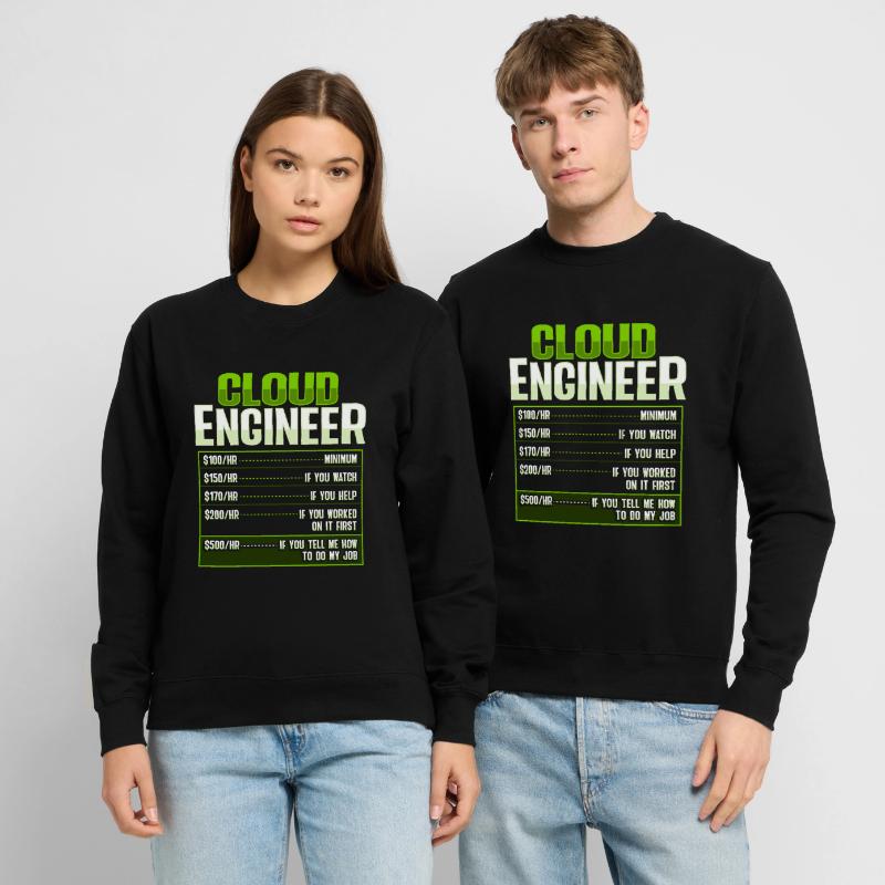 Sys Admin and Developer Cloud Devops Engineer Unisex Sweatshirt