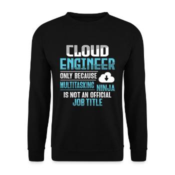 Cloud Administrator Cloud Devops - Unisex Sweatshirt - black - Front - Alina (178cm) & Michal (187cm)