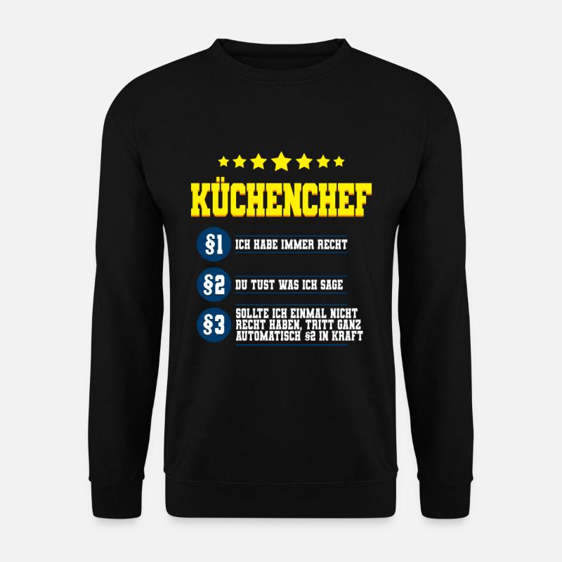 Küchenchef - Unisex Pullover - Schwarz