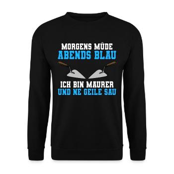 Maurer - Unisex Pullover - Schwarz - Vorne - Alina (178cm) & Michal (187cm)