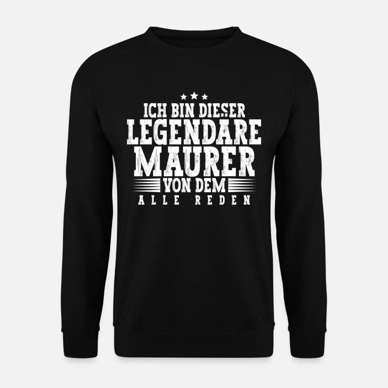 Maurer - Unisex Pullover - Schwarz