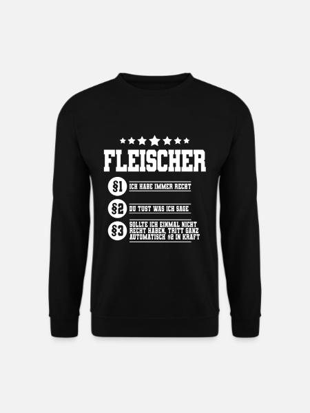 Metzger Fleischer - Unisex Pullover - Schwarz