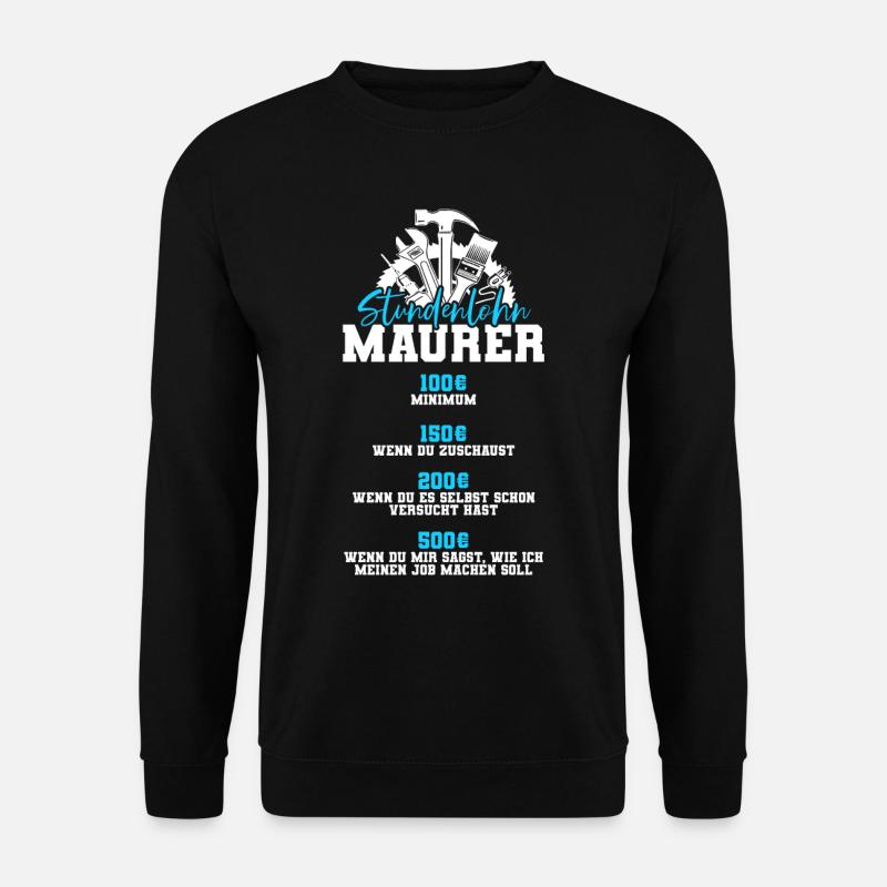 Maurer - Unisex Pullover - Schwarz