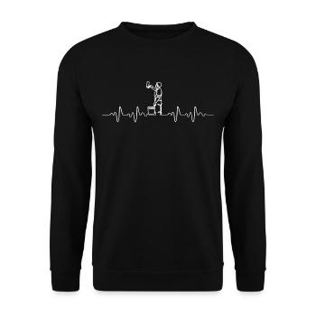 Maler - Unisex Pullover - Schwarz - Vorne - Alina (178cm) & Michal (187cm)