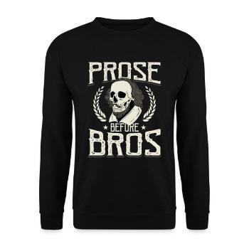 Shakespeare Literature - Unisex Sweatshirt - black - Front - Alina (178cm) & Michal (187cm)