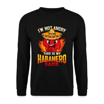 Habanero Scoville-Chili-Liebhaber - Unisex Pullover - Schwarz - Vorne - Alina (178cm) & Michal (187cm)