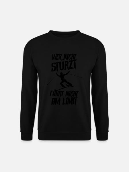 Skifahren Ski - Unisex Pullover - Schwarz