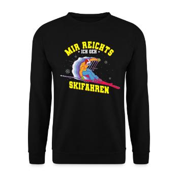 Skifahren Ski - Unisex Pullover - Schwarz - Vorne - Alina (178cm) & Michal (187cm)
