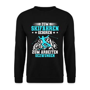 Skifahren Ski - Unisex Pullover - Schwarz - Vorne - Alina (178cm) & Michal (187cm)
