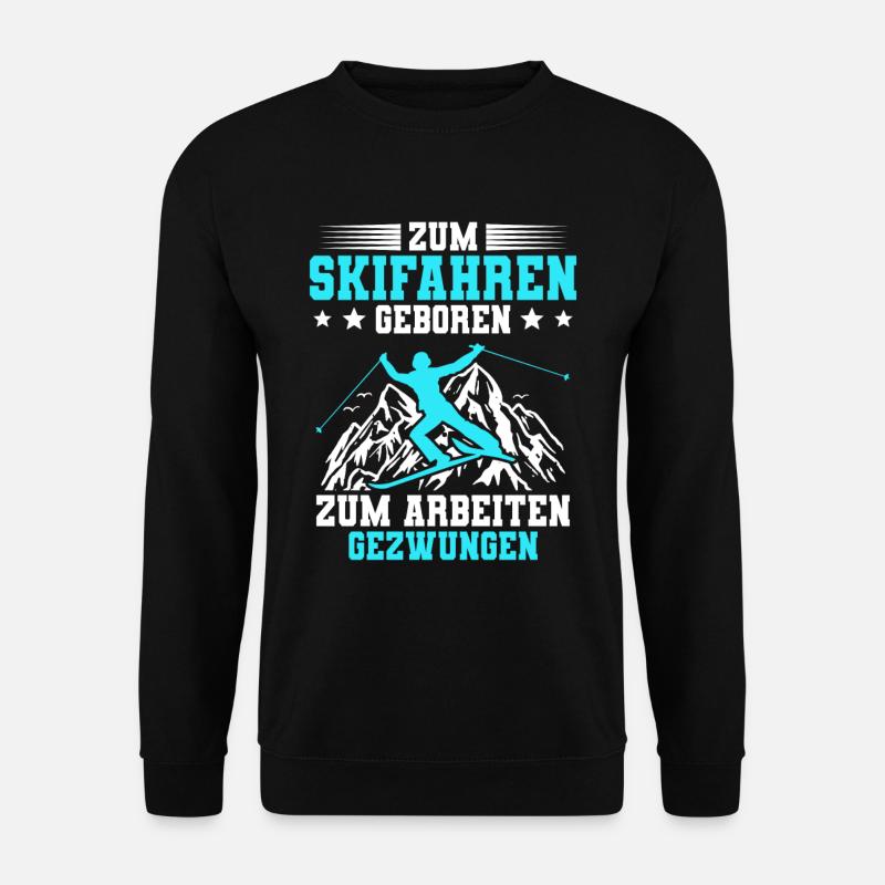 Skifahren Ski - Unisex Pullover - Schwarz