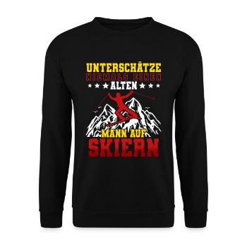 Skifahren Ski - Unisex Pullover - Schwarz - Vorne - Alina (178cm) & Michal (187cm)