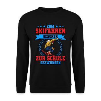 Skifahren Ski - Unisex Pullover - Schwarz - Vorne - Alina (178cm) & Michal (187cm)