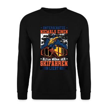 Skifahren Ski - Unisex Pullover - Schwarz - Vorne - Alina (178cm) & Michal (187cm)