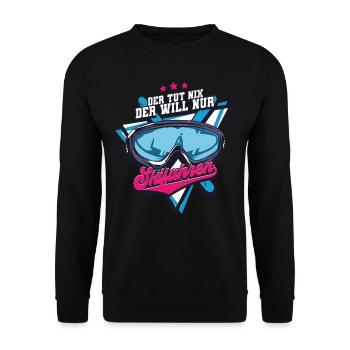 Skifahren Ski - Unisex Pullover - Schwarz - Vorne - Alina (178cm) & Michal (187cm)