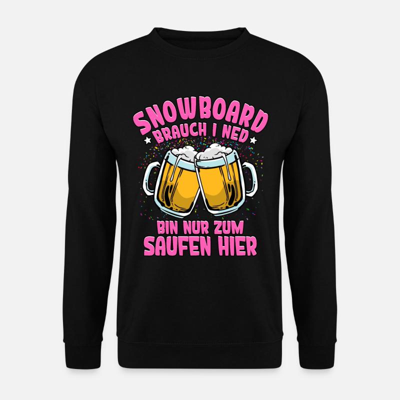 Snowboard - Unisex Pullover - Schwarz