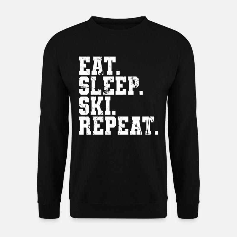Skiing Ski - Unisex Sweatshirt - black