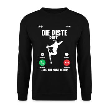 Skifahren Ski - Unisex Pullover - Schwarz - Vorne - Alina (178cm) & Michal (187cm)