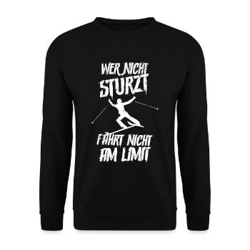 Skifahren Ski - Unisex Pullover - Schwarz - Vorne - Alina (178cm) & Michal (187cm)