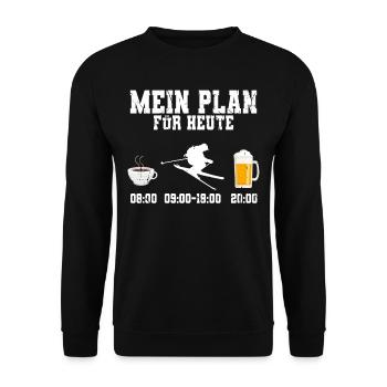 Skifahren Ski - Unisex Pullover - Schwarz - Vorne - Alina (178cm) & Michal (187cm)