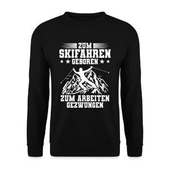 Skifahren Ski - Unisex Pullover - Schwarz - Vorne - Alina (178cm) & Michal (187cm)