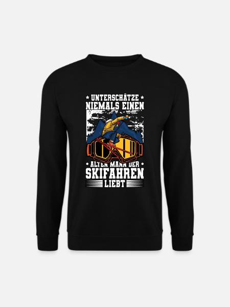 Skifahren Ski - Unisex Pullover - Schwarz