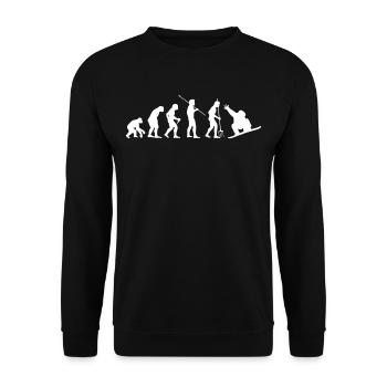Snowboard - Unisex Pullover - Schwarz - Vorne - Alina (178cm) & Michal (187cm)