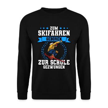 Skifahren Ski - Unisex Pullover - Schwarz - Vorne - Alina (178cm) & Michal (187cm)