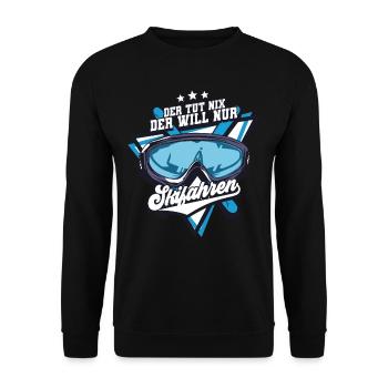 Skifahren Ski - Unisex Pullover - Schwarz - Vorne - Alina (178cm) & Michal (187cm)
