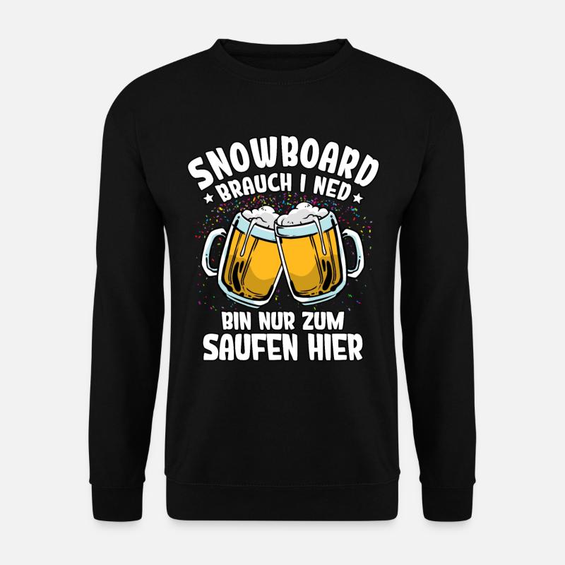 Snowboard - Unisex Pullover - Schwarz