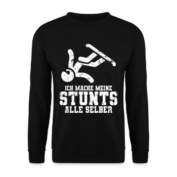Snowboard - Unisex Pullover - Schwarz - Vorne - Alina (178cm) & Michal (187cm)