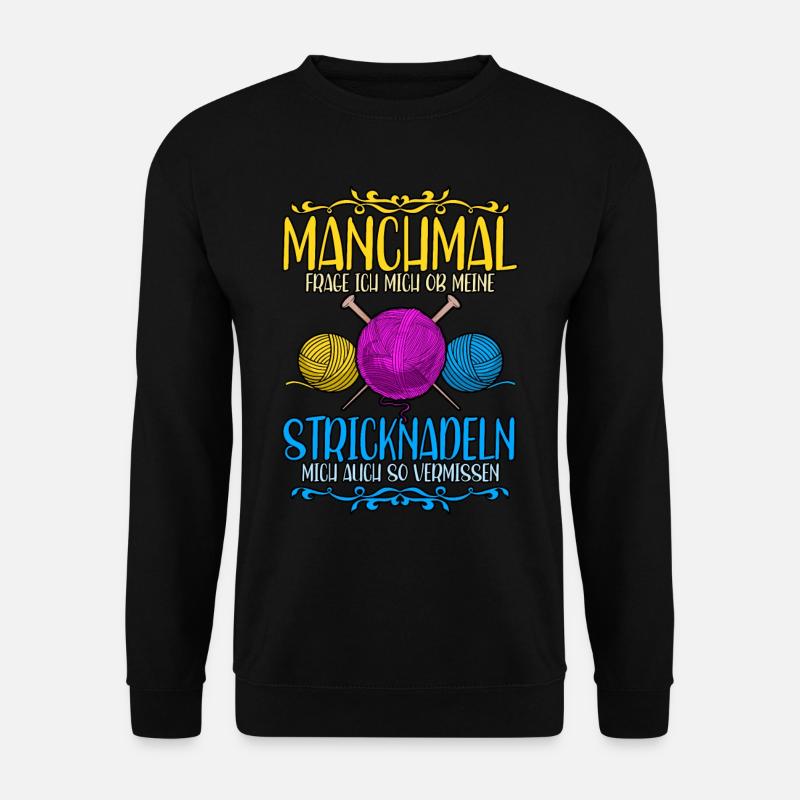 Häkeln - Unisex Pullover - Schwarz